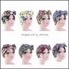 Czapki Czapki Czapki Kapelusze, Szaliki Rękawiczki Aessorbeanse / Czapki Czaszki Moda Afryki Head Tie Turban Bandana Cap Headscarf Headwrap Beanie CH