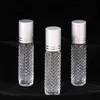 10ml de bouteilles de rouleaux essentiels essentiels non glissants rouleaux de verre vides sur l'huile essentielle de la bouteille de parfums Essence Conteneur DAP399