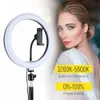 LED RING LIGHT 26CM DIMMABLE SELFIE RING LAMP PO STUDIO MED STAND POGRAFI LIGHING FÖR YOUTUBE VIDEA5852448