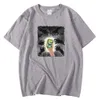 Modestijl mannelijk t -shirt lente zomer tee shirt vergrendelt de telefoon shacles creativiteit print tops ademende losse t shirts mannen y0809