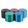 Sharpstone Grinders 50mm Flat Top Mixed Colors Smoking Accessories Crushers Zinc Alloy 4 Layers Herb Grinder In Stock