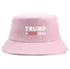 Simple Trump Bucket Sun Cap EUA Eleição Presidencial Trump 2024 Chapéu de Pescador All Seasons Outdoor Cores Sólidas