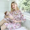 15738 Florals Stampa Baby Muslin Swaddle Wrap Coperta Avvolge Coperte Nursery Biancheria da letto Asciugamano Infant Wrapped Cloth con fascia fai da te