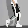 Мужчины грузовые брюки хип-хоп уличная одежда Jogger Drawstring дизайн повседневные брюки мужчины 2021 летние новые новые модные брюки Harajuku Men Y0927