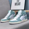 2022 mit Box Jumpman 1 1s Herren-Basketballschuhe Obsidian UNC Fearless Turbo Green Chicago Sports Trainer Sneakers Größe 36-47