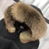 Doudoune d'hiver exquise avec col de raton laveur véritable, Parka chaude à la mode avec ceinture, manteau rembourré à grande poche pour femme