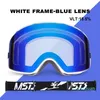 Gogle narciarskie snowboardowe Obiekty w 100% UV400 Ochrona anty-mgła Okulary narciarskie Premium Magnetyczne Gogle dla mężczyzn Damski zestaw CX2