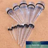 Pair Clean Black Ear Taper Taper Pluger Rateer Exwarder Acterlic Piercings Factory Price Price Expert Consector Quality Новейший стиль Оригинальный статус