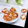 Decorative Objects & Figurines 50/100g Orange Color Natural Clear Quartz Electroplating Potted Decoration Energy Healing Reiki Large Size St