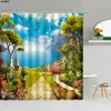 forest shower curtain