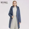 MIEGOFCE Collection Jacket Women Knee Length High Quality Design Parka Zipper Quilted Coat for 210923