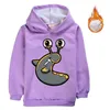 Hoodies & Sweatshirts Children Clothing Teenager Warm Pullover Winter SLOGOMAN HOODY Velvet Kids Hoodie Sweatshirt Girls Boys Long Sleeve Pr