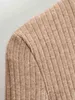 [DEAT] Moda Wiosna Jesień Czarny Okrągły Neck Długi Rękaw Sweter Knitting Sweter Proste Spodnie Garnitur Kobiety 13C102 210527