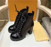 Women Women Leather Laureate Platform Desert Boot Designer CHUNKY CANVAS CANVAS Dimensione EU35-41 MKJK003