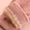 Fingerless Gloves 2021 Autumn Winter Style Finger Plus Velvet Thickening Couplr