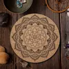 装飾的なオブジェクトの立物性神聖な幾何学的装飾蓮の花の瞑想の手作りのマンダラの木の木