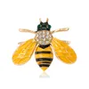 Trendy Small Bee Brooches For Women Elegant Crystal Colorful Animal Brooch Pins Lady Fashion Party Jewelry Accessories