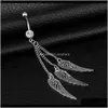 Bell Rings Jewelry Drop Delivery 2021 D0936 (1 Couleur) Nice Styles 3 Wings Nombril Piercing Jewlery 1Dot6 * 11 * 5/8 Belly Ring Body Jewe