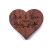 Wooden Jewelry Storage Boxes Blank DIY Engraving Wedding Retro Heart Shaped Ring Box Creative Gift Packaging Supplies2706319