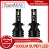 Braveway 16000LM Reflektor H1 H3 H3 H7 H8 H1 H1 HB3 HB4 Reflektor H1 HB3 Żarówki LED 12V Akcesoria samochodowe