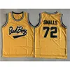 Bad Boy Notorious Big 72 Biggie Basketball Jersey Yellow Black Smalls "Notorious B.I.G." Movie Jerseys