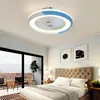 LED takfläkt med lampor 50 cm intelligent sovrum hem dekorativ ventilatorlampa smart app fjärrkontroll inomhusbelysning fixt236h