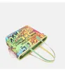 Sport Lady Outdoor Women Day Packs Casual Fashion Graffiti Print Letter Summer Zipper Borse Borsa Dimensioni colorate