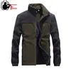 Militär Taktisk Fleece Hoodie Zipper Jacket Män Patchwork Designer Märke Jacka Man Coat Cardigan Black Plus Size 3XL 4XL 210518