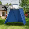 4.8m Rainproof Wall Tent Cloth of Fishing Umbrella Folding Shade Cloth Beach Sun Protect Apron Camping Equipment with storagebag Y0706