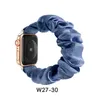 For Apple Watch Band iwatch 23456 se Woven Elastic Single Loop Strap Flower Printed Large Intestine Hair Wristband Polyester 25 Colors