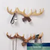 Vintage hars antler houder wandgemonteerde dop jas hanger / rack home decoratieve dier herten hoorn muur haak voor opknoping