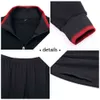 Casual Tracksuit Men Autumn Zipper Jackets+Pants 2 Pieces Sets Male Slim Fit Sportswear Fashion 2PCS Men's Solid Set 210518