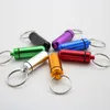 7 Colors Metal Container Keychain Aluminum Pill Box Holder Portable Multifunction First Aid Pills Key Chain Bottles Keyring Seal Kit