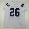 CUSTOM New SAQUON BARKLEY White College Stitched Football Jersey ADD ANY NAME NUMBER