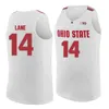 Nikivip John Havlicek #5 Basketballtröjor Joey Lane #14 Kaleb Wesson #34 OSU Ohio State Buckeyes College Retro Men Stitched Custom Alla namn