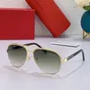 2021 CT0693 Mujeres Hombres Cara grande Gafas de sol de moda Diseño de marca Caja Anteojos Marco Gradiente Gafas de sol Gafas