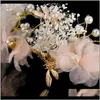 Clipes barrettes jóias entrega 2021 tiaras véu acessórios de cabelo de noiva Luxo elegante fascinador