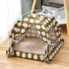 Chat Lits Meubles Pet Tente Lit Pour Maison Confortable Accessoires Nid Apaisant Petits Chiens Chihuahua Cabane Pliante S-XL