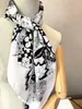 90 cm quadratischer Twill-Schal für Damen, modischer Foulard, Satin-Schal, große Vintage-Rose, quadratisches Haar-/Kopf-Bandana, Hijab-Taschentuch