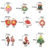 Christmas Decorations 10PCS Enamel Pendants Alloy Charm For DIY Bracelet Necklace Jewelry Accessories