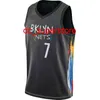 Niestandardowy Kevin Durant #7 2020-21 Swingman Jersey zszyty męskie koszulki do koszykówki XS-6xl