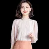 Blouses Femmes Chemises Coréen Mode Chemise Chemise Chemis de Chemisterie Femme Polka Dot Top Plus Taille Blusas Mujer de Moda 2021 4XL