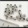 Metals Jewelry Drop Delivery 2021 Loose Beads Charm Big Hole Metal Bead For Pandora European Bracelet And Necklace Necklaces Fashion Diy Whol