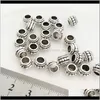 Métaux Bijoux Drop Livraison 2021 Perles en vrac Charme Big Hole Perle en métal pour Pandora Bracelet européen et colliers Colliers Mode DIY Whol