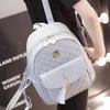 Outdoor Bags 9L Leather Backpack Women 2021 Fashion Woman Backpacks Small School Travel White Black Bagpack Back Pack 26*11*32cm