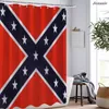 Rideaux de douche rideau de drapeau 3D Américain et salle de bain canadienne étanche de salle de bain en polyester décor5152567