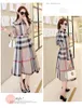 Designer Spring Women Dress Summer Long Sleeve Stand Collar Plaid Party Work Business Shirt Dresses Clothing