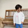 Primavera otoño niños lindo perro impreso camisas casuales niño niños camisa de manga larga 210508
