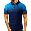 Golftennis męskie koszule polo styl wojskowy krótkie koszule klapy biznesowe męskie top tee zwykłe Camisa Młodzieżowe studenci