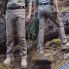 Men's Outdoor Cargo Work Pants Rip-Stop Military Tactical Pants Lightweight Casual Cargo Pants Multi-pocket Hiking Men Trousers 211112